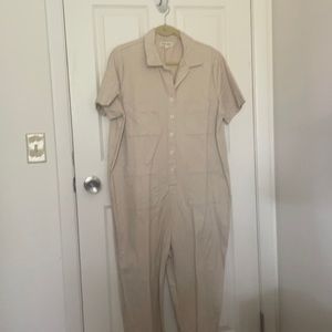 Tradlands Finn jumpsuit, natural brushed cotton